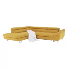 Sarokülőgarnitúra, mustár, balos, FABIA