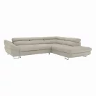 Sarokülőgarnitúra, szürke-bézs taupe, jobbos, FABIA