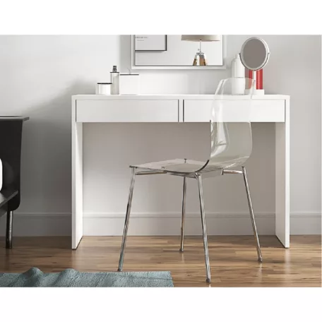 Modern fésülködő asztal, VIOLET, fehér