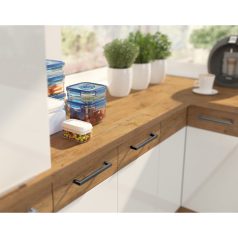   Alsó szekrény, fehér magasfényű HG/ lancelot tölgy, VEGA D80 3S BB