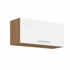   Felső szekrény, lancelot tölgy/ fehér extra magas fényű HG , VEGA 80 GU-36  1F