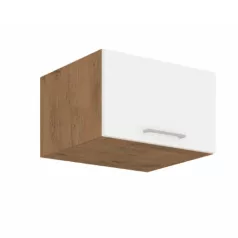   Felső szekrény, lancelot tölgy / fehér extra magas fényű HG, VEGA 60 NAGU-36 1F