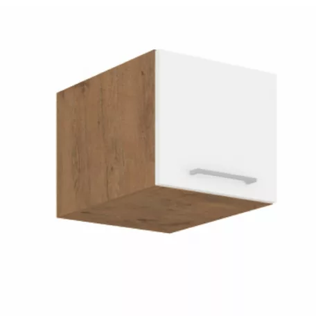 Felső szekrény, lancelot tölgy / fehér extra magas fényű HG, VEGA 40 NAGU-36  1F