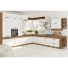 Ajtó beépített mosogatógépre, lancelot tölgy/ fehér extra magas fényű HG, VEGA ZM 570x446