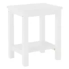 Éjjeliszekrény, masszív/fehér, FOSIL