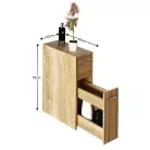 Fürdőszoba szekrény, sonoma tölgy, NATALI TYP 7