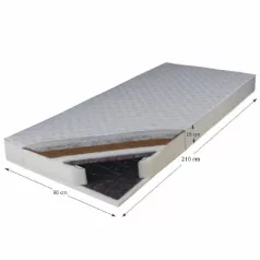 Matrac, rúgós, 90x210, KOKOS MEDIUM