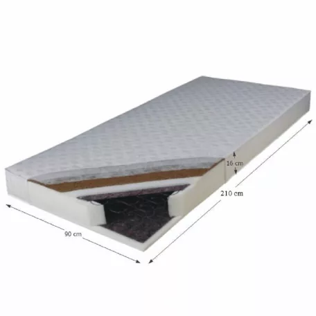 Matrac, rúgós, 90x210, KOKOS MEDIUM