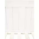 Ágy pótággyal, tűnyalábos fenyőfa, fehér, 90x200, GLAMIS