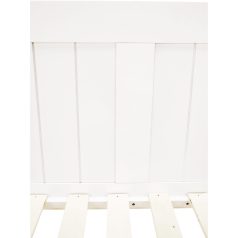   Ágy pótággyal, tűnyalábos fenyőfa, fehér, 90x200, GLAMIS