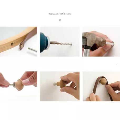 Tükör, természetes bambusz, LEMI 2