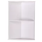 Fali sarokszekrény, fehér, ATENE TYP 4