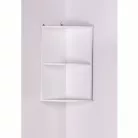 Fali sarokszekrény, fehér, ATENE TYP 4