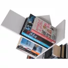 Könyvespolc, fehér, BAKI NEW TYP 3