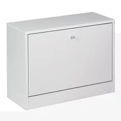 Cipősszekrény, fehér, FATMA NEW