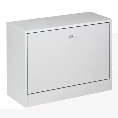 Cipősszekrény, fehér, FATMA NEW