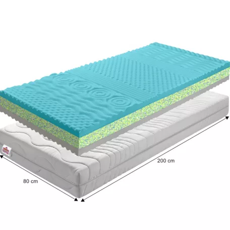 Matrac, habszivacs, 80x200, BE KATARINA 10 NEW