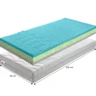 Matrac, habszivacs, 90x200, BE KATARÍNA 10 NEW