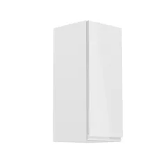   Felsőszekrény, fehér/fehér extra magasfényű, jobbos, AURORA G30