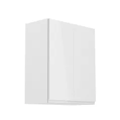   Felsőszekrény, fehér/fehér extra magasfényű, AURORA G602F