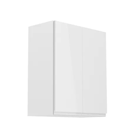 Felsőszekrény, fehér/fehér extra magasfényű, AURORA G602F