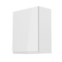   Felsőszekrény, fehér/fehér extra magasfényű, balos, AURORA G601F