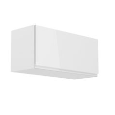   Felsőszekrény, fehér/fehér extra magasfényű, AURORA G80K