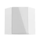 Felsőszekrény, fehér/fehér extra magasfényű, AURORA G60N