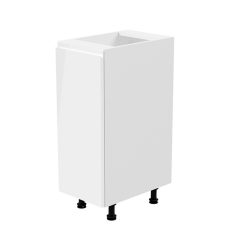   Alsószekrény, fehér/fehér extra magasfényű, balos, AURORA D30