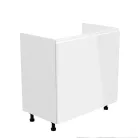 Mosogatószekrény, fehér/fehér extra magasfényű, AURORA D80Z