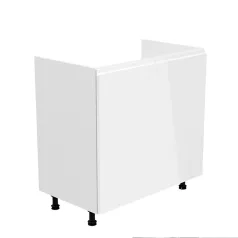   Mosogatószekrény, fehér/fehér extra magasfényű, AURORA D80Z