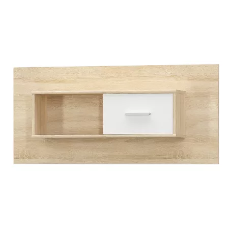 Faliszekrény 1D, fehér/tölgy sonoma, TEYO