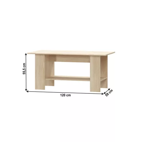 Dohányzóasztal, tölgy sonoma, TEYO