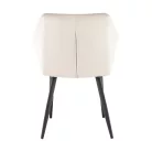 Szék, szövet bézs/fekete lábak, ODOVEL