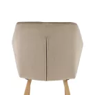 Szék, szövet Taupe szürke-barna/bükk, ODOVEL