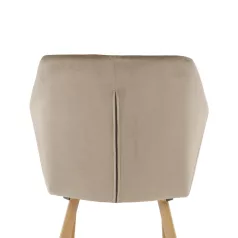 Szék, szövet Taupe szürke-barna/bükk, ODOVEL