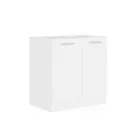 Alsószekrény, fehér, SPLIT 80 D 2F BB