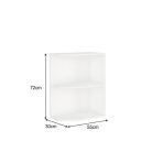 Alsó sarokszekrény, fehér, SPLIT 30 D ZAK BB