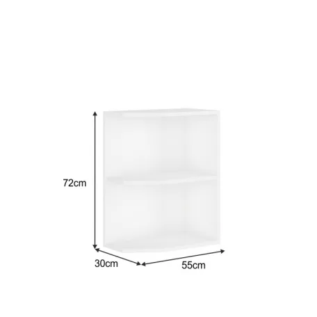 Alsó sarokszekrény, fehér, SPLIT 30 D ZAK BB