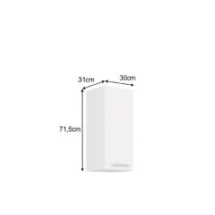 Felsőszekrény, fehér, SPLIT 30 G-72 1F