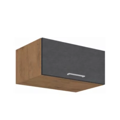 Felsőszekrény, tölgy lancelot/szürke matt, VEGA 80 NAGU-36 1F