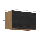 Felsőszekrény, tölgy lancelot/szürke matt, VEGA 60 GU-36 1F