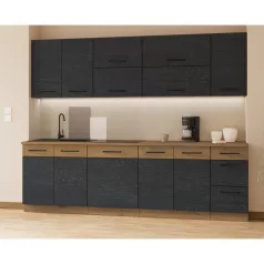   Előlap mosogatógéphez, szürke matt/tölgy lancelot, VEGA ZM 570x596