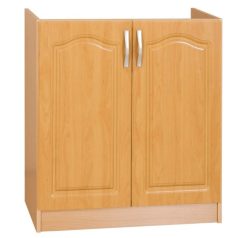   Konyhaszekrény, alsó, duplaajtós, égerfa  LORA MDF NEW S80ZL