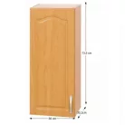 Konyhaszekrény, felső, éger, balos, LORA MDF NEW KLASIK W30/735