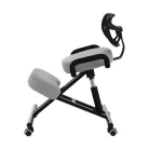 Ergonómikus térdeplőülés, szürkésbarna Taupe/fekete, RUFUS