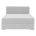 Boxspring típusú ágy 140x200, világosszürke, FERATA KOMFORT