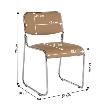 Szék tárgyalóterembe, barna textilbőr, BULUT