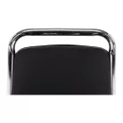 Szék tárgyalóterembe, fekete textilbőr, ZEKI