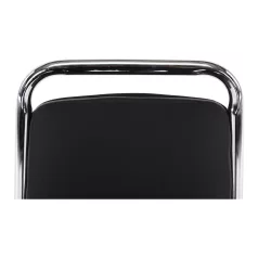 Szék tárgyalóterembe, fekete textilbőr, ZEKI